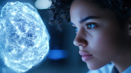 Futuristic technology and innovationの素材