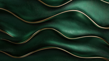Elegant green and gold abstract backgroundの素材