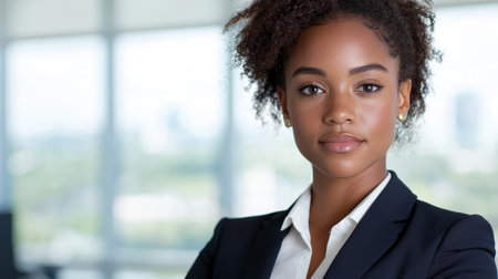 Confident young professional woman in business attireの素材