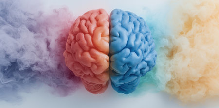 Conceptual image of the human brainの素材