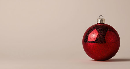 Festive red christmas ornamentの素材