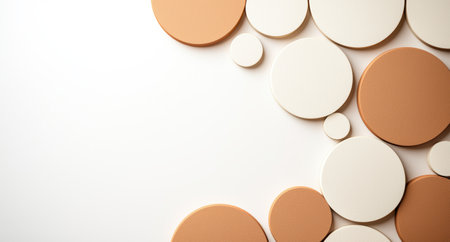 assorted cosmetic makeup foundation powder compactsの素材