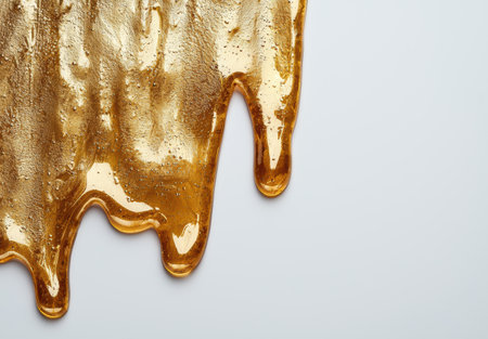 Dripping golden honey textureの素材