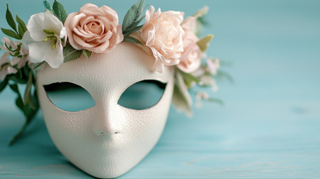 floral masquerade maskの素材