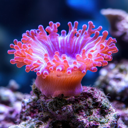 Vibrant underwater coral reef creatureの素材