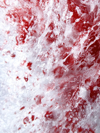 Vibrant red and white crystal textureの素材