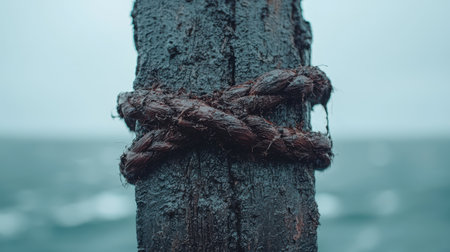 Weathered tree trunk with tangled rootsの素材