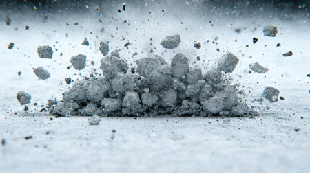 Explosive snow and ice debrisの素材