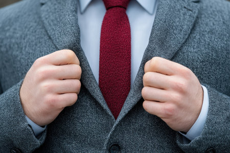 Businessman in a suit and tieの素材