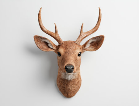 Majestic deer head with antlersの素材