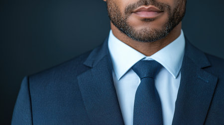 Businessman in suit and tieの素材