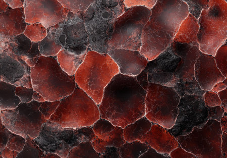 Vibrant red and black marble texture backgroundの素材