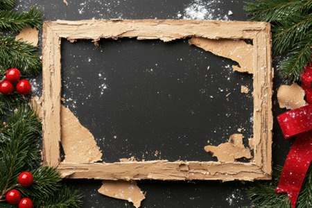 Christmas frame with copy spaceの素材