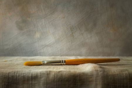 Paintbrush on linen fabricの素材