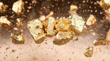 Sparkling golden nuggetsの素材