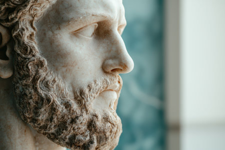 ancient marble bust profileの素材
