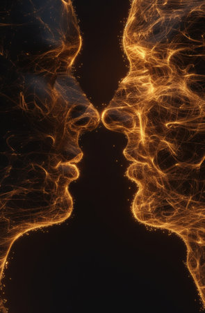 Glowing abstract energy fieldの素材