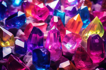 Vibrant Gemstone Crystalsの素材