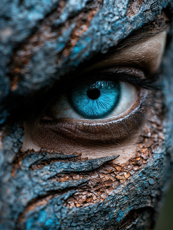 Captivating eye in natureの素材