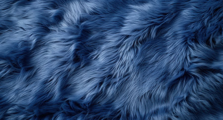 Soft and fluffy blue fur texture backgroundの素材