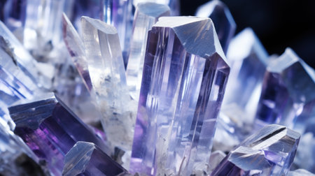 Stunning quartz crystal formationの素材