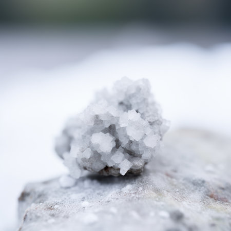Closeup of natural crystallized salt formationの素材