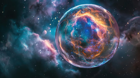 Cosmic sphere in spaceの素材