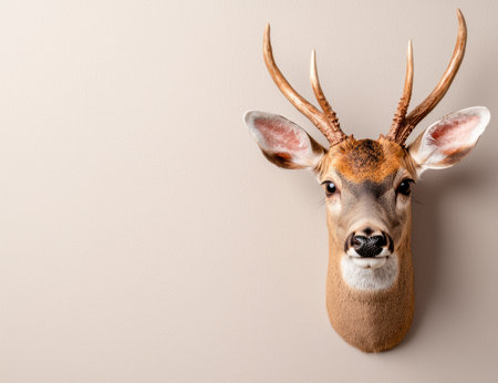 Majestic deer head trophy mountの素材