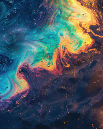 Vibrant abstract fluid art backgroundの素材