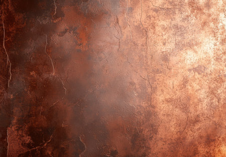 Aged copper metal texture backgroundの素材