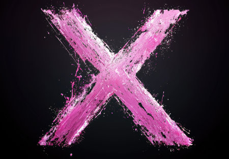 Vibrant pink splash of colorの素材