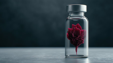 Preserved flower in glass jarの素材