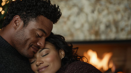 Intimate moment of affection between two peopleの素材