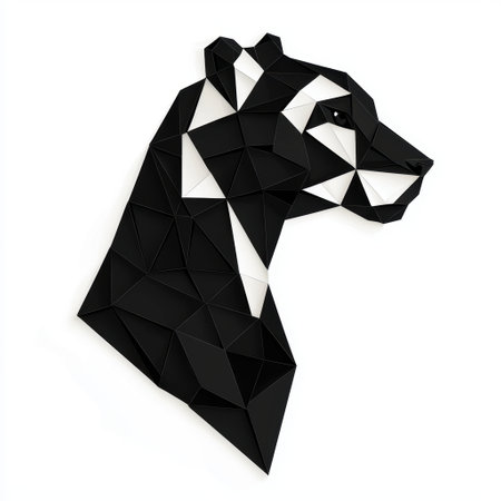 abstract geometric bear designの素材