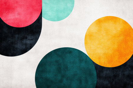 Vibrant abstract geometric shapesの素材