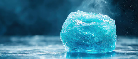 Glowing Iceberg in Frozen Landscapeの素材