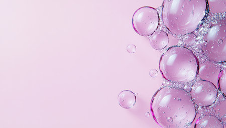 Colorful abstract bubble backgroundの素材