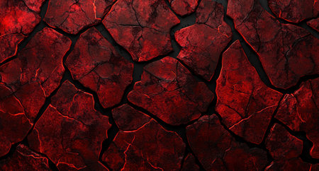 Cracked red stone backgroundの素材
