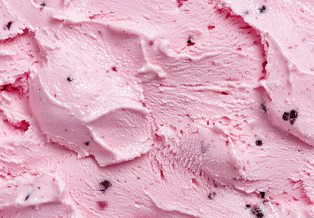 close-up of pink ice cream textureの素材