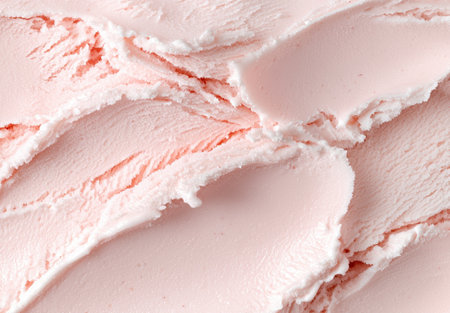 Close-up of pink ice cream textureの素材