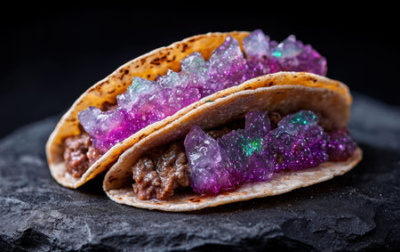Colorful Crystalized Taco Dishの素材