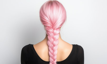 Braided pink hairの素材