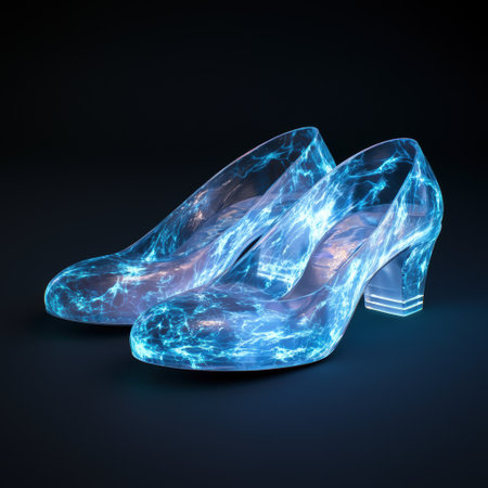 Futuristic crystal high heelsの素材