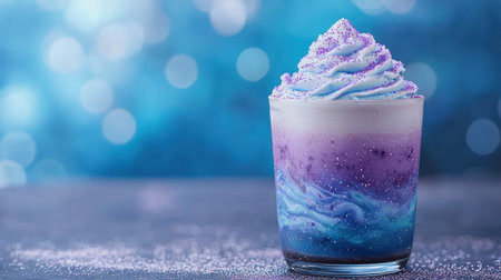 Vibrant galaxy-inspired milkshakeの素材