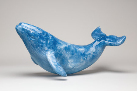 Sculpted crystal whale figurineの素材