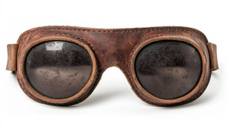 Vintage leather gogglesの素材