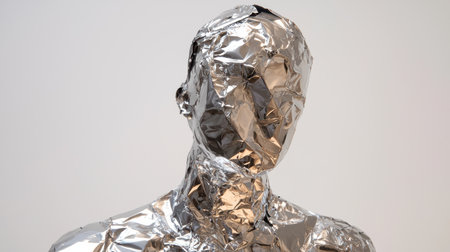 Crumpled metallic figureの素材