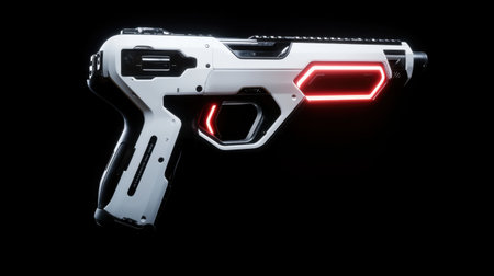 Futuristic sci-fi weapon designの素材