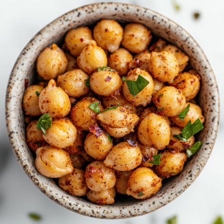 Roasted potatoes with spices and herbsの素材