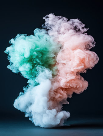 Colorful smoke explosion abstract artの素材